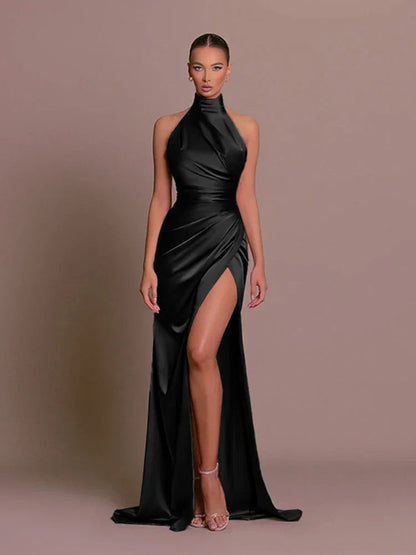Pamela | Women's Halter Maxi Dress