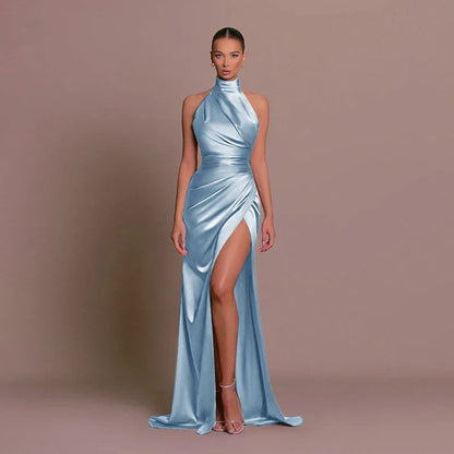 Pamela | Women's Halter Maxi Dress