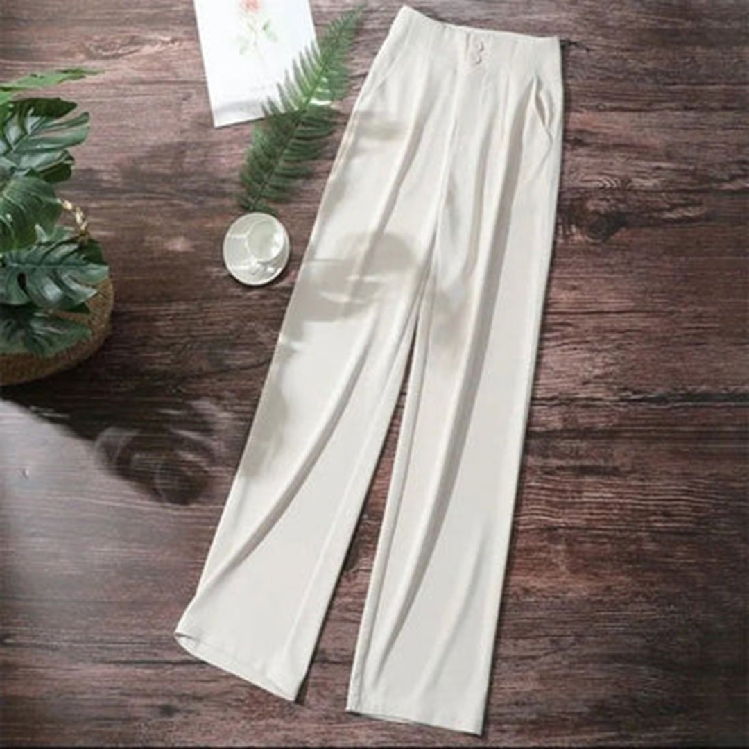 Phyllis | Women's High-Waisted Wide Leg Pants