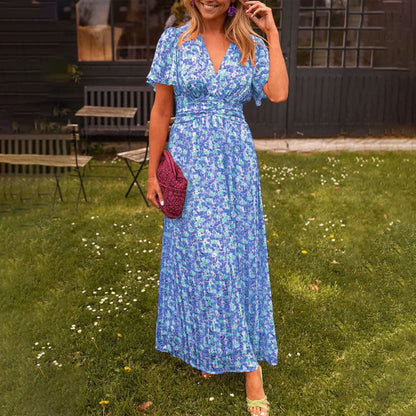 Phyllis | Women's V-Neck Maxi Dress