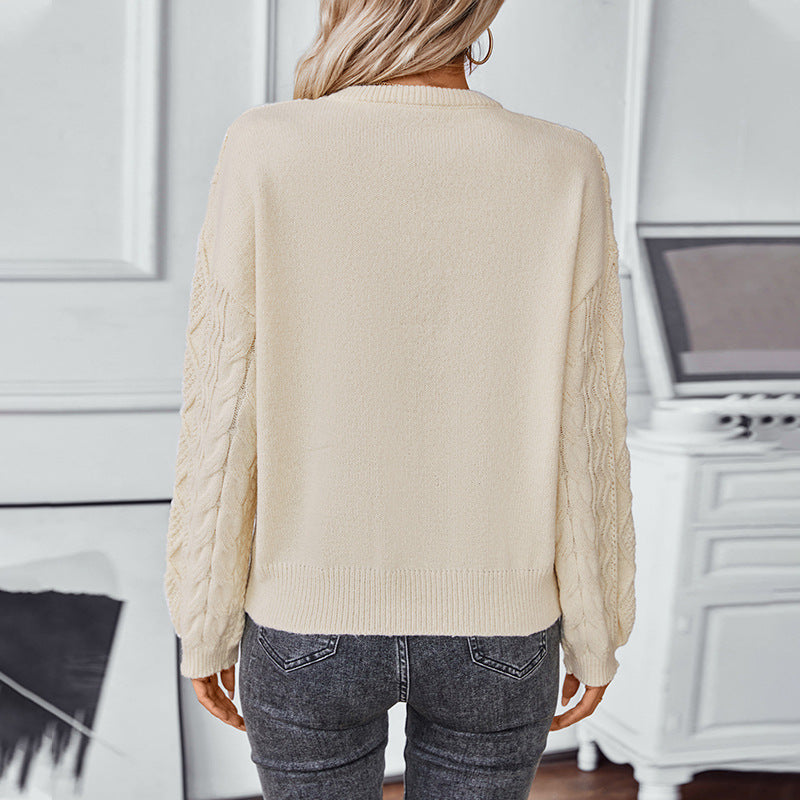 Piper | Women's Cable Knit Long Sleeve Sweater
