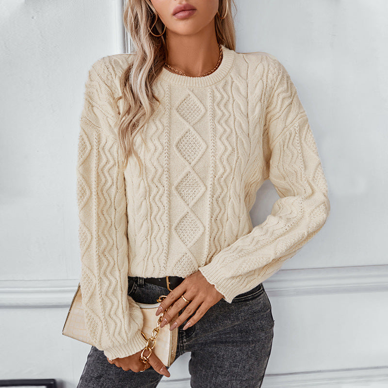 Piper | Women's Cable Knit Long Sleeve Sweater