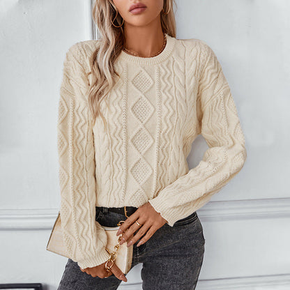 Piper | Women's Cable Knit Long Sleeve Sweater