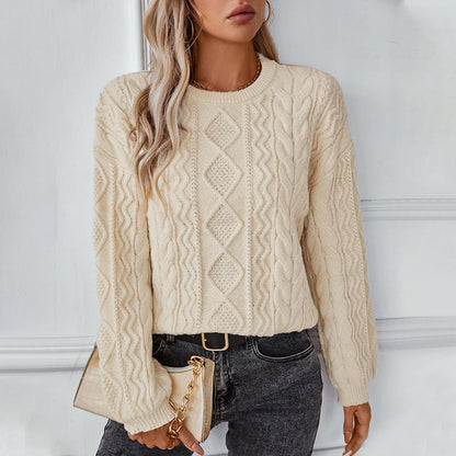 Piper | Women's Cable Knit Long Sleeve Sweater