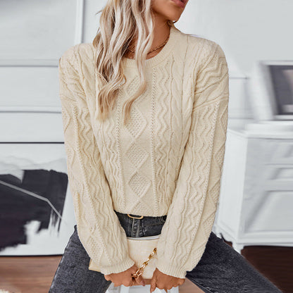 Piper | Women's Cable Knit Long Sleeve Sweater