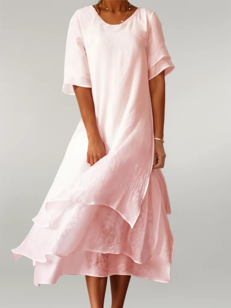 Piper | Women's Tiered A-Line Midi Dress