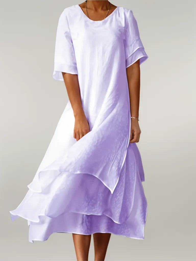 Piper | Women's Tiered A-Line Midi Dress