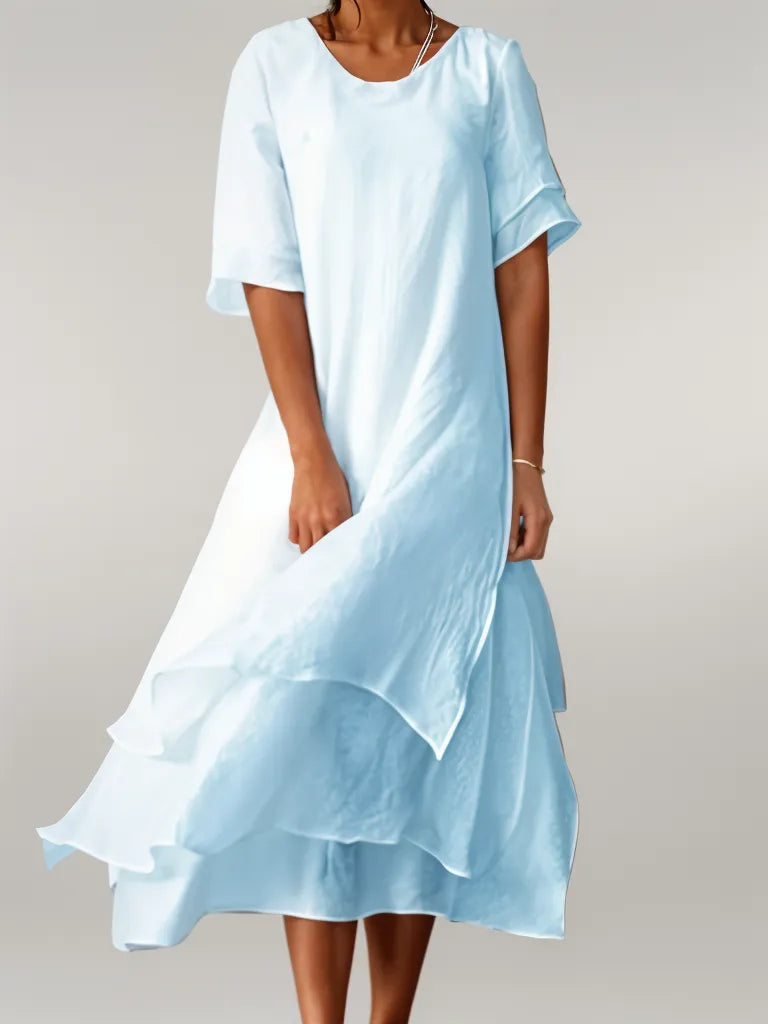 Piper | Women's Tiered A-Line Midi Dress