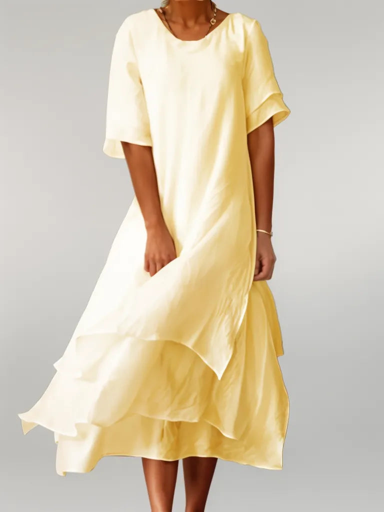 Piper | Women's Tiered A-Line Midi Dress