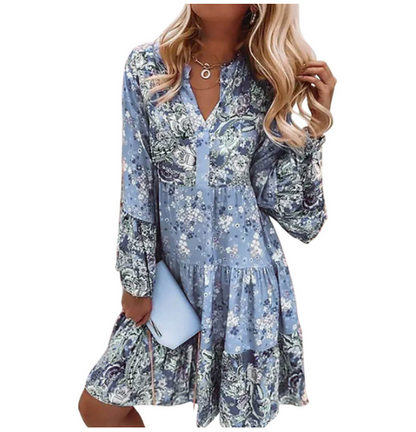 Piper | Women's V-Neck Mini Tiered Dress