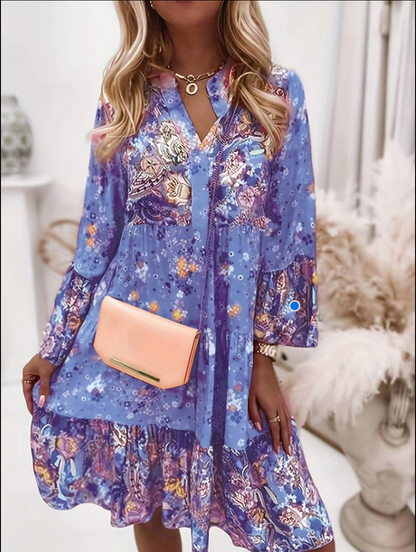 Piper | Women's V-Neck Mini Tiered Dress