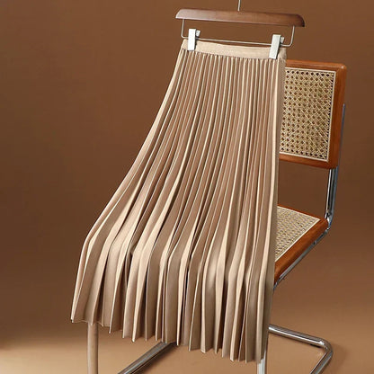 Pleated A-Line Skirt