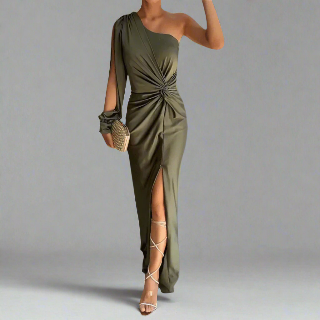 Polly | Women's One-Shoulder Maxi Dress