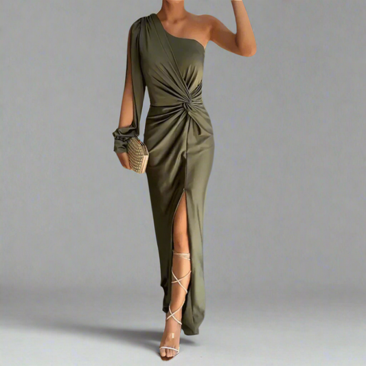 Polly | Women's One-Shoulder Maxi Dress