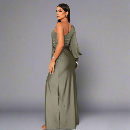 Polly | Women's One-Shoulder Maxi Dress