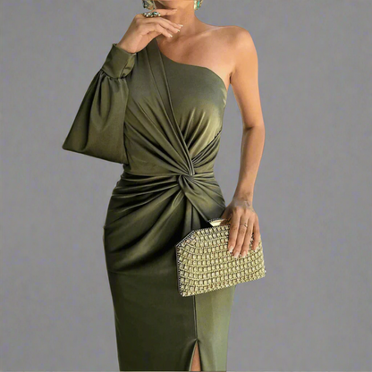 Polly | Women's One-Shoulder Maxi Dress