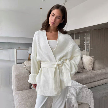 Polly | Women's Ribbed Knit Wrap Sweater