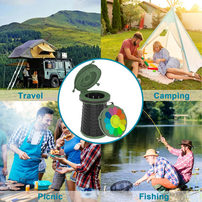 Portable Toilet with Adjustable Height
