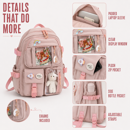 Preppy Style Student Backpack