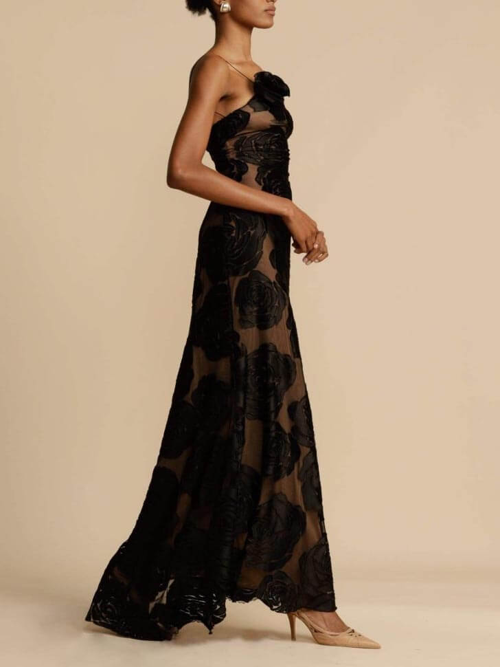 Priscilla | Women's One Shoulder Maxi Dress