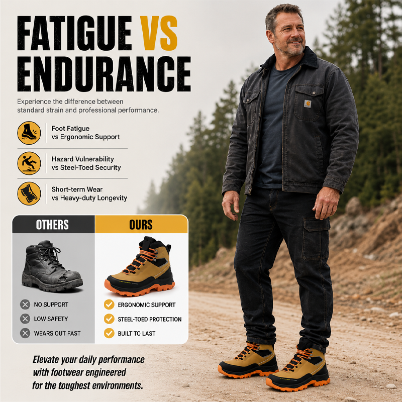 Puncture-Resistant, Non-Slip Safety Work Boots