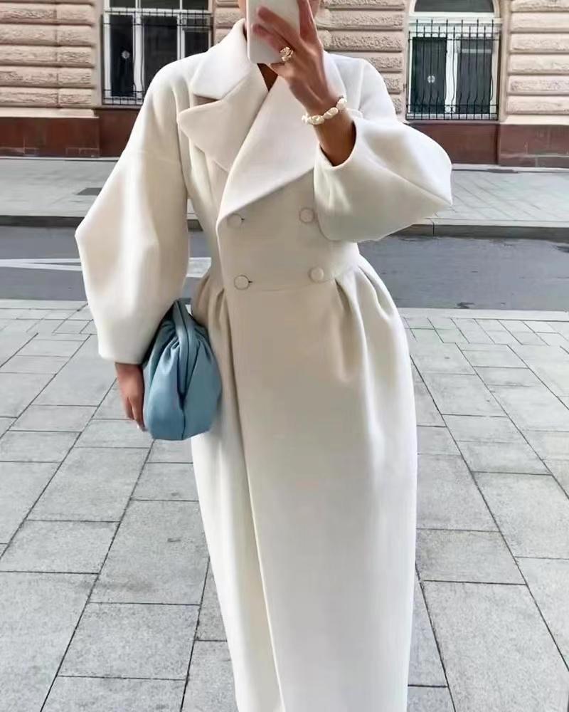 Rachael | Women's Double Breasted Long Coat