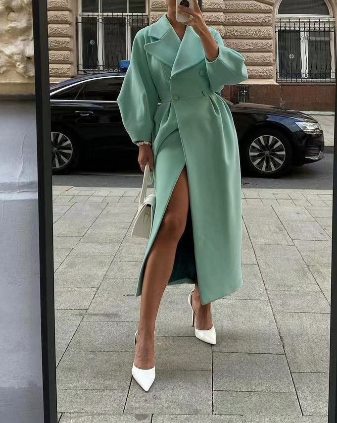 Rachael | Women's Double Breasted Long Coat