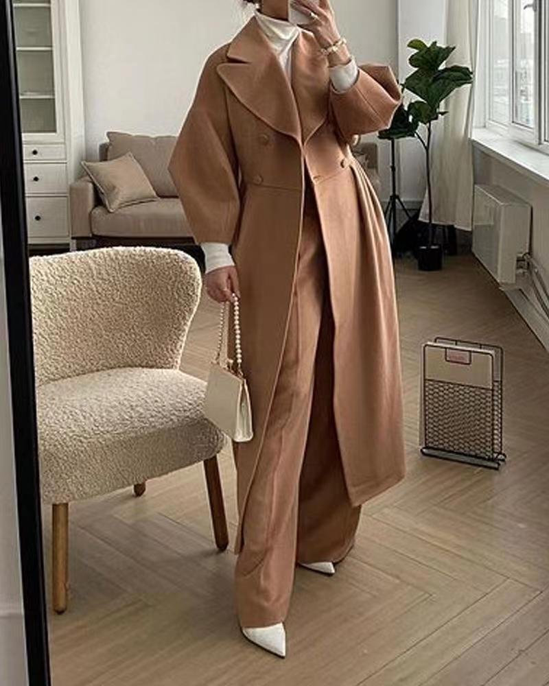 Rachael | Women's Double Breasted Long Coat