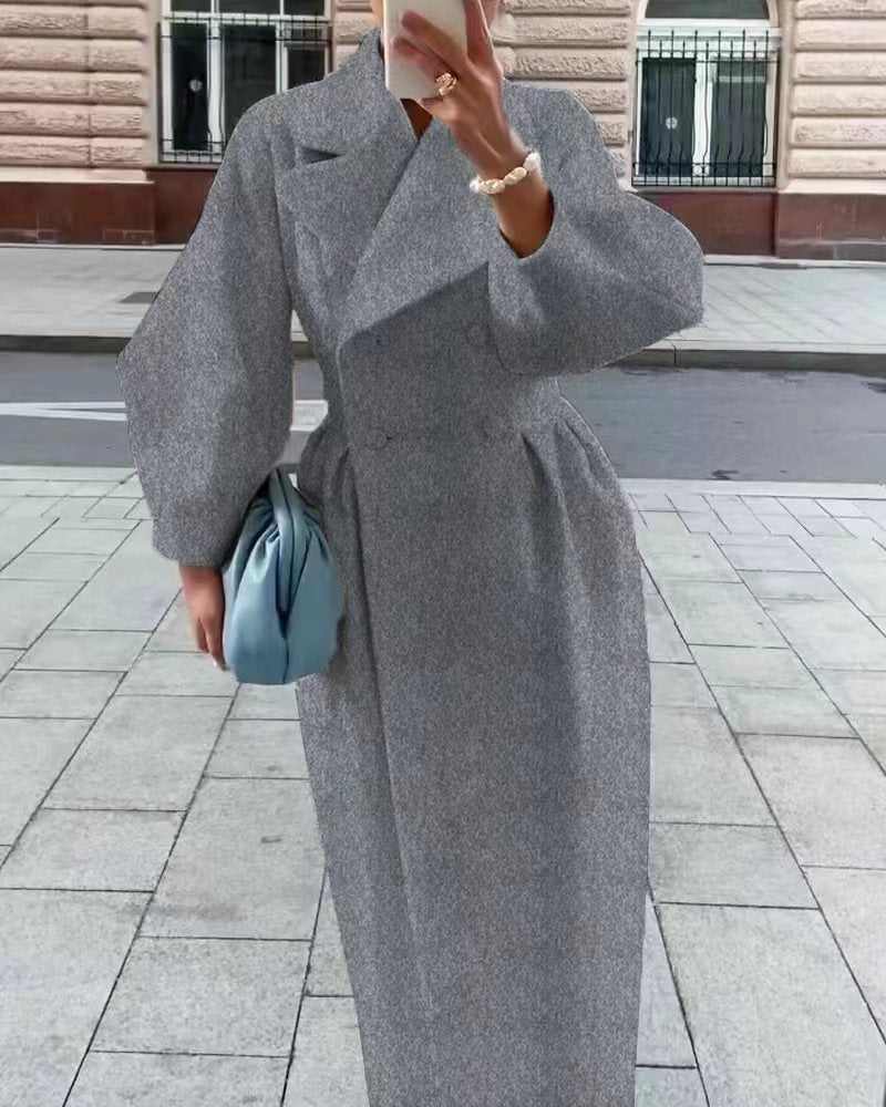 Rachael | Women's Double Breasted Long Coat