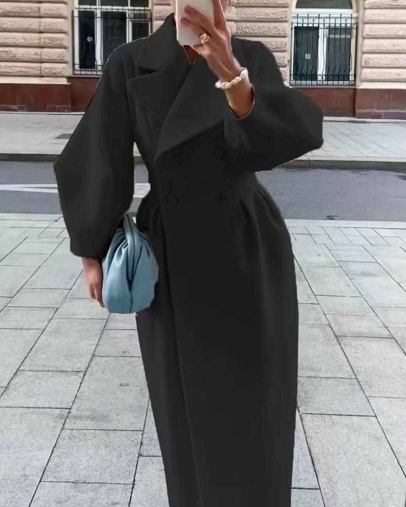 Rachael | Women's Double Breasted Long Coat