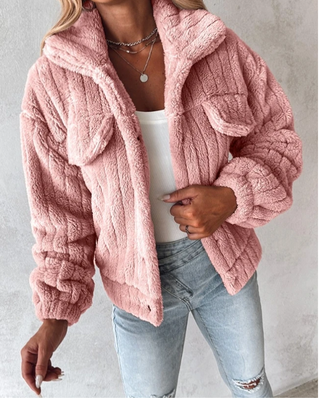 Rachel | Women's Sherpa Collared Jacket