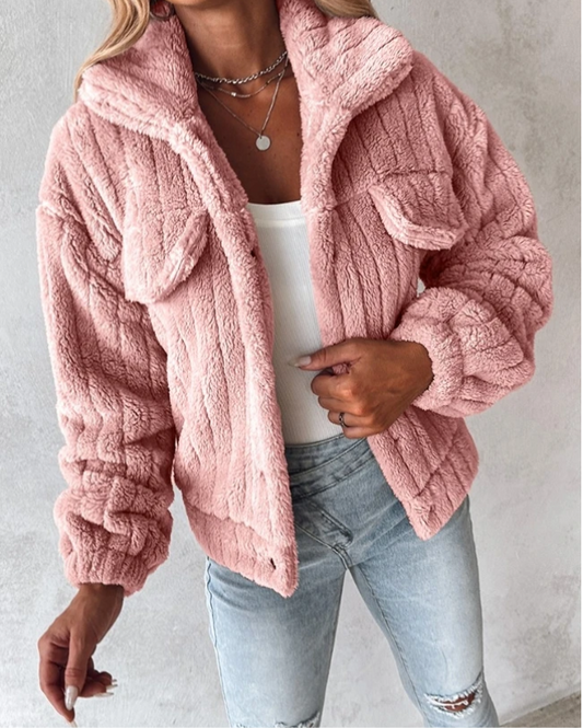 Rachel | Women's Sherpa Collared Jacket