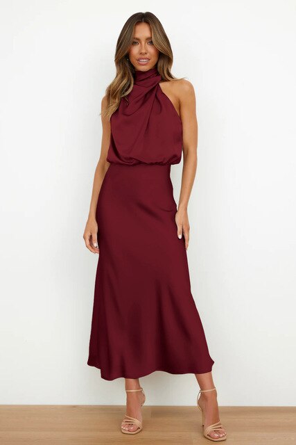 Rachel | Women's Sleeveless Bodycon Midi Dress