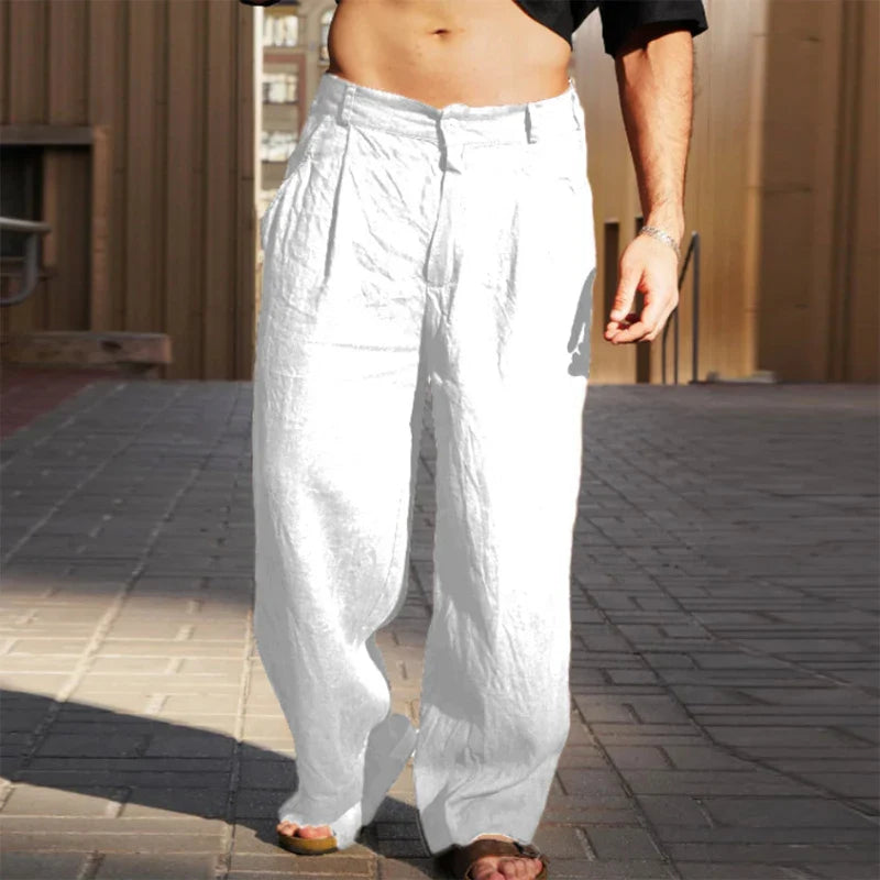 Randall | Men's Pleated Wide Leg Pants