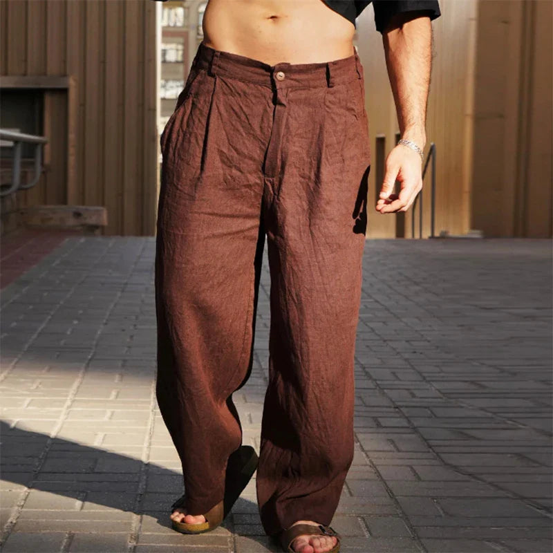 Randall | Men's Pleated Wide Leg Pants