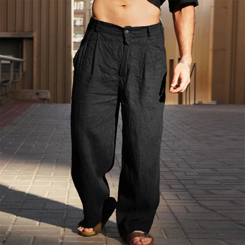 Randall | Men's Pleated Wide Leg Pants