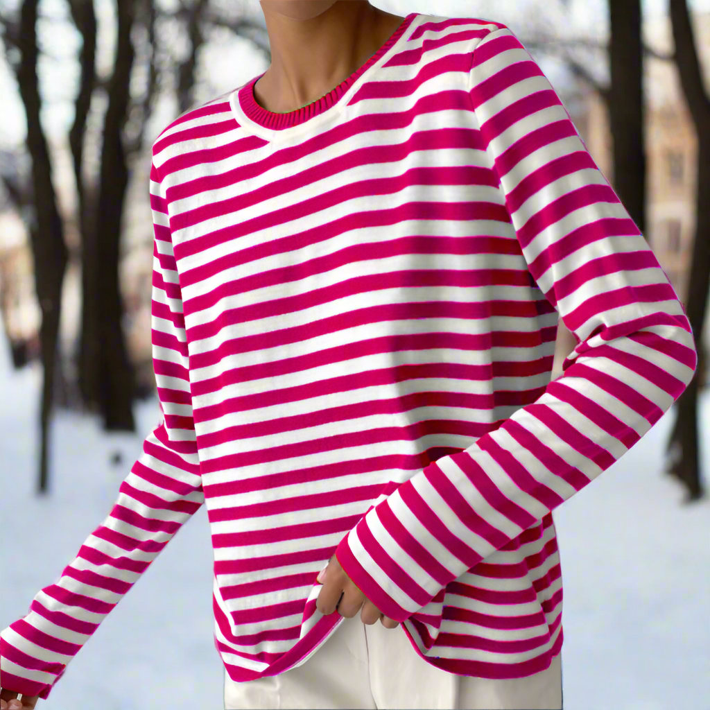 Reagan | Women's Striped Long Sleeve T-Shirt