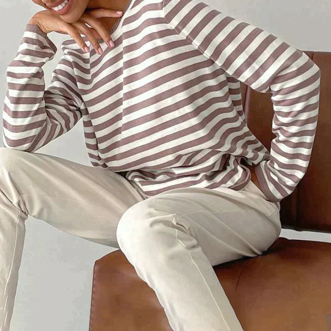 Reagan | Women's Striped Long Sleeve T-Shirt