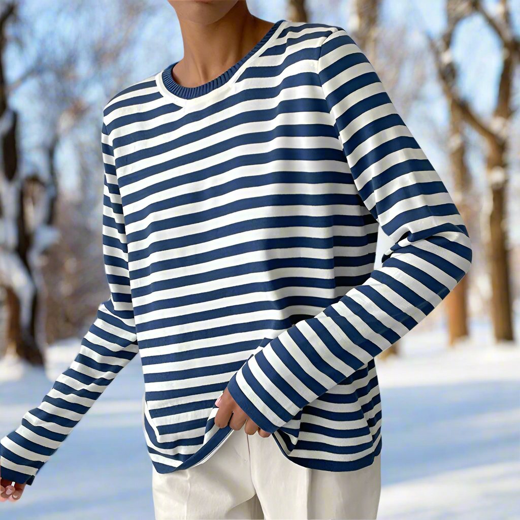 Reagan | Women's Striped Long Sleeve T-Shirt