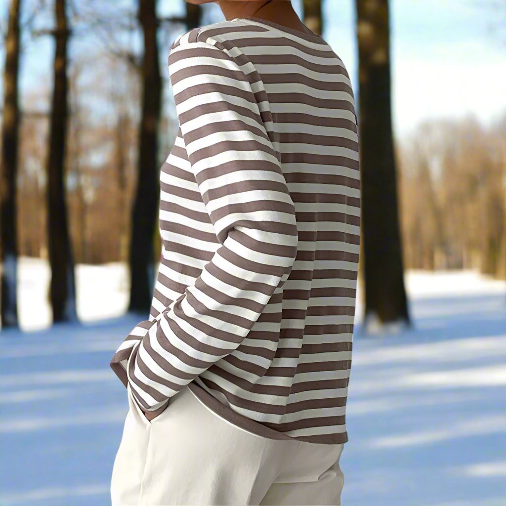 Reagan | Women's Striped Long Sleeve T-Shirt