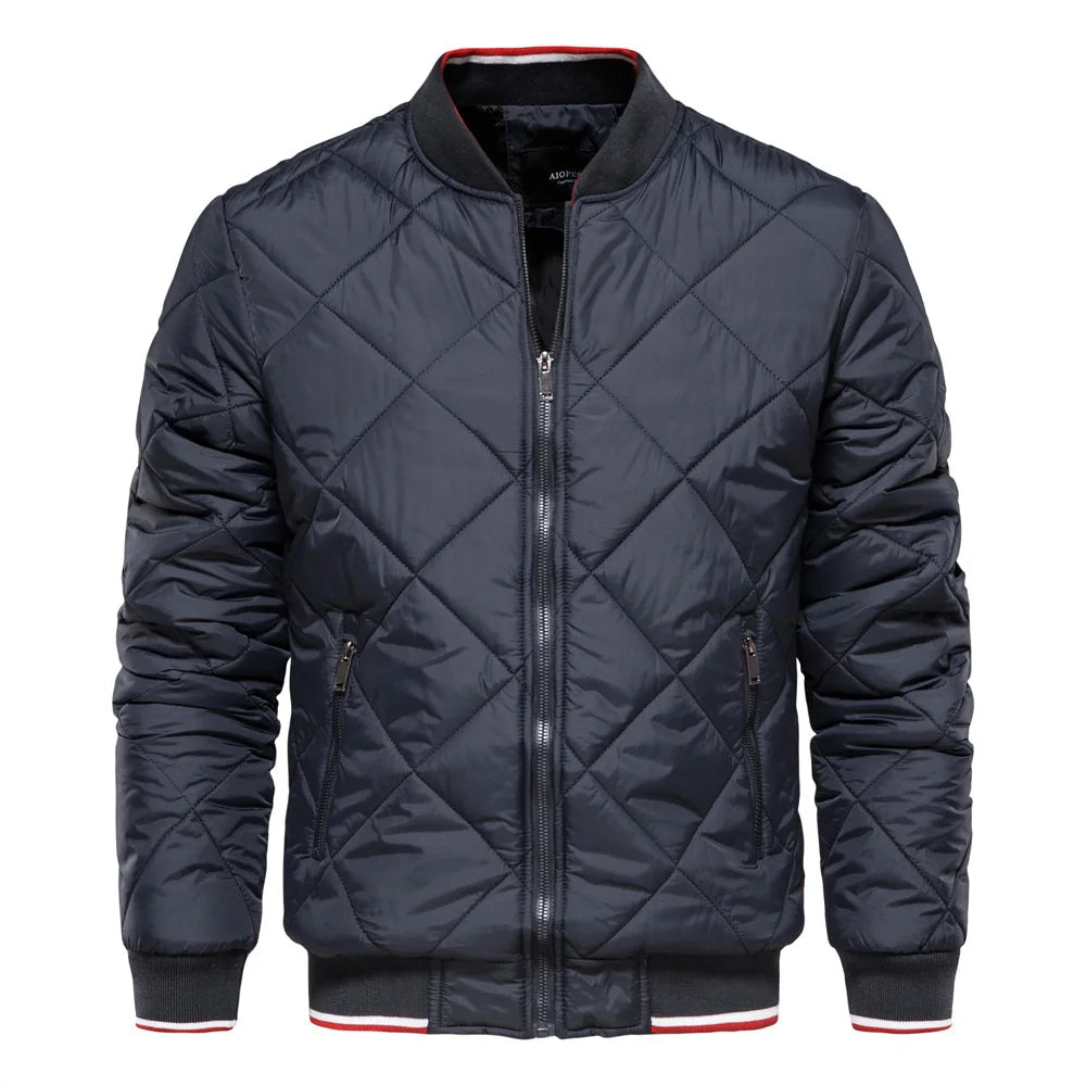 Reece | Men's Diamond Quilted Bomber Jacket