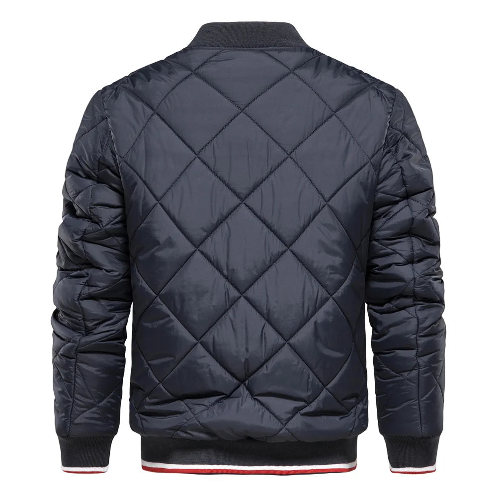 Reece | Men's Diamond Quilted Bomber Jacket