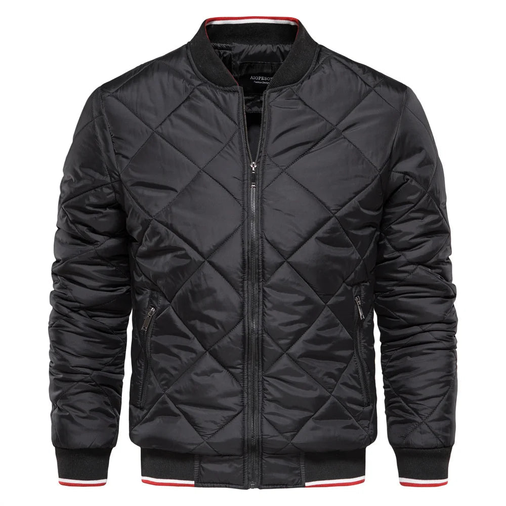 Reece | Men's Diamond Quilted Bomber Jacket