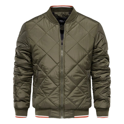 Reece | Men's Diamond Quilted Bomber Jacket
