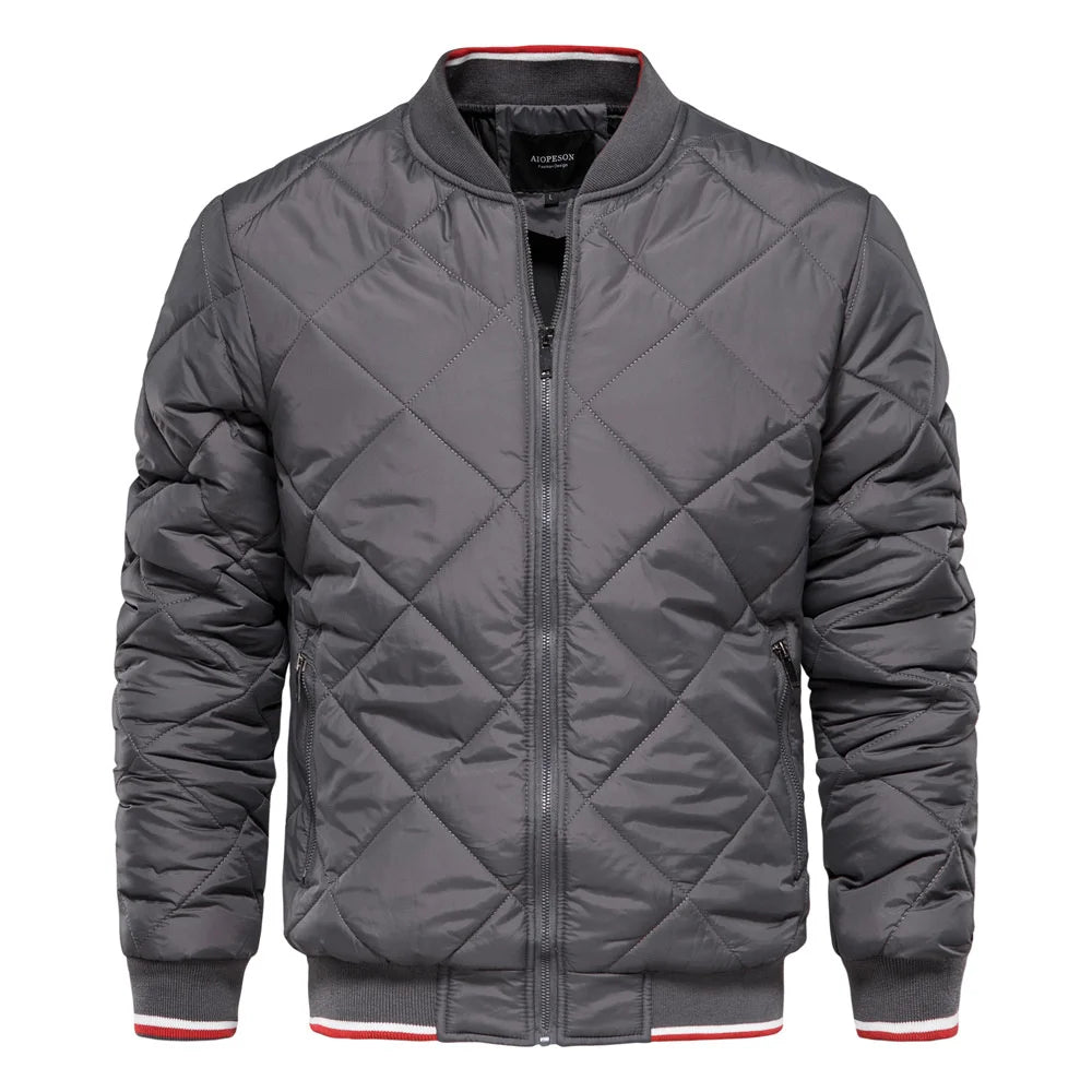 Reece | Men's Diamond Quilted Bomber Jacket