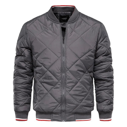 Reece | Men's Diamond Quilted Bomber Jacket
