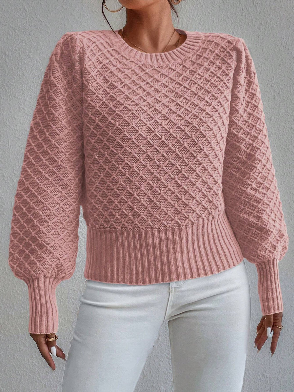 Reese | Women's Textured Long Sleeve Sweater