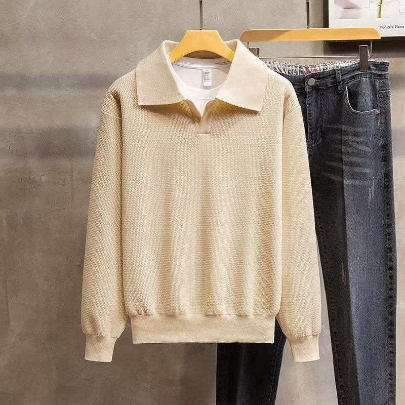Reid | Men's Collared Pullover Sweater
