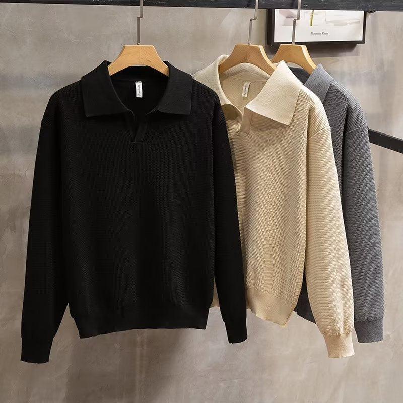 Reid | Men's Collared Pullover Sweater