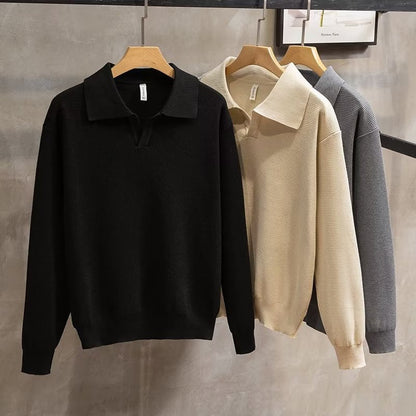 Reid | Men's Collared Pullover Sweater